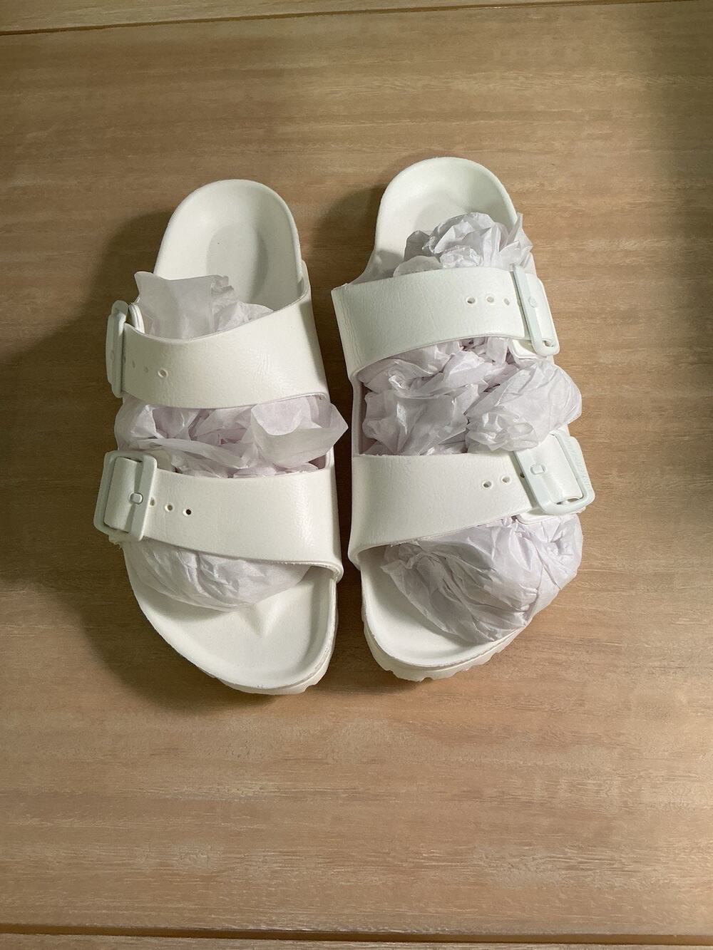Birkenstock Arizona Essentials Eva White Unisex Sandals Size 39 - L8/M6